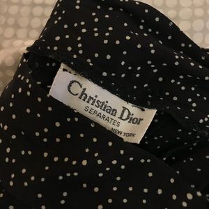 Vintage Christian Dior Pleated Maxi Skirt